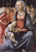 Sandro Botticelli Our Lady of Angels with five sub USA oil painting artist